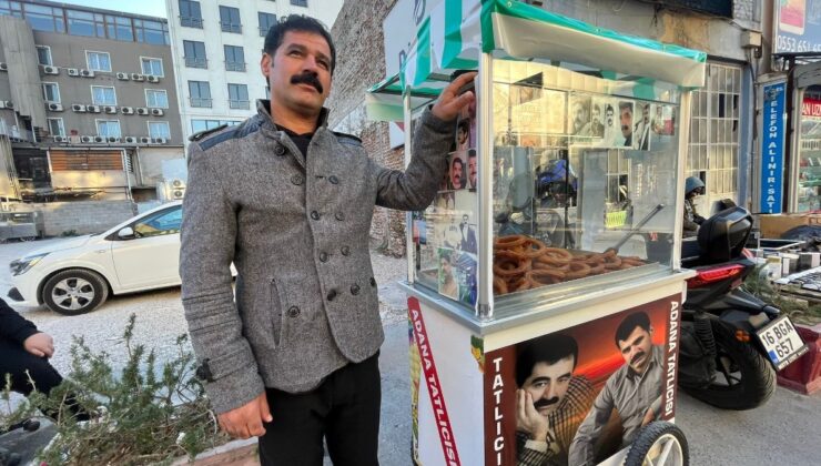 Bursa’da İbrahim Tatlıses hayranı tatlıcı ilgi çekiyor