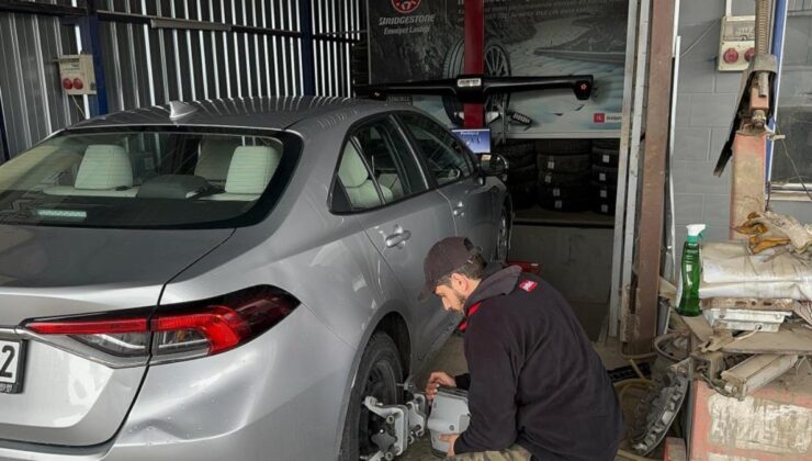 Bursa’da lastikçilerde kış yoğunluğu