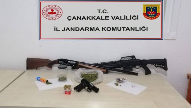 Çanakkale’deki uyuşturucu operasyonunda 3 evde arama yapıldı