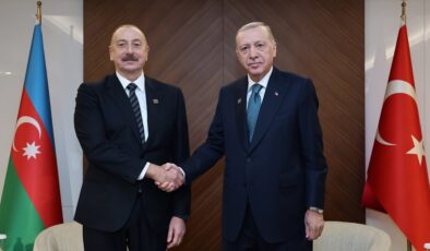 Cumhurbaşkanı Erdoğan, Azerbaycan Cumhurbaşkanı Aliyev ile görüştü