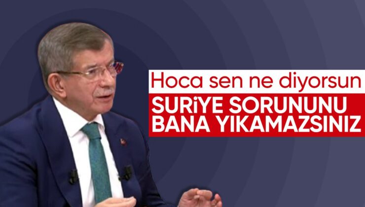 Davutoğlu: Suriye sorununu bana yıkamazsınız