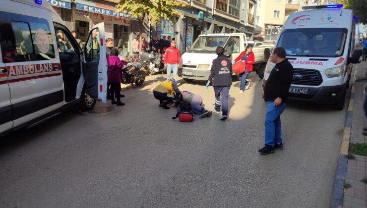 Edirne’de 14 yaşındaki çocuğun kullandığı motosiklet, yayaya çarptı: 3 yaralı