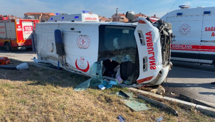 Edirne’de ambulans kaza yaptı: 7 yaralı