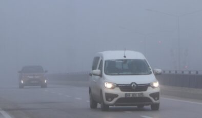 Erzurum’da sis ve soğuk hava etkili oluyor