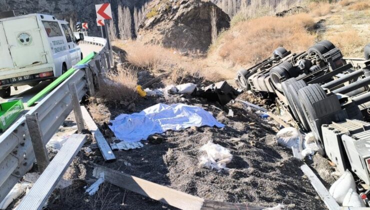 Erzurum’da tır sürücüsünün acı ölümü