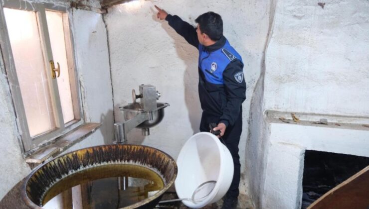Eskişehir’de merdiven altı tatlı imalathanesine baskın