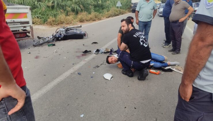 Hatay’da düğününe 1 hafta kala davetiye dağıtırken kaza yaptı