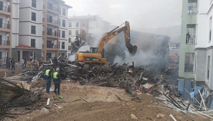 Hatay’da işçilerin kaldığı konteynerde yangın