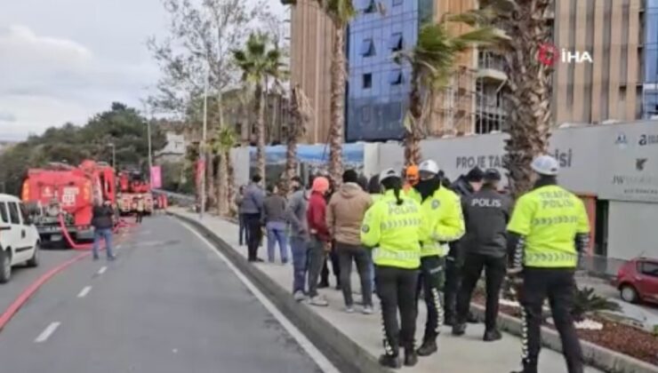 İstanbul Sarıyer’de rezidans inşaatında yangın