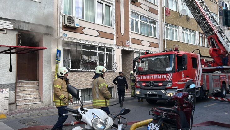 İstanbul’da 3 katlı binada yangın: 5 kişi mahsur kaldı