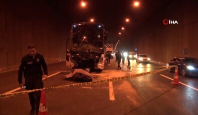 İstanbul’da kazalarıyla meşhur otoyolda tek teker yolculuk yaptı