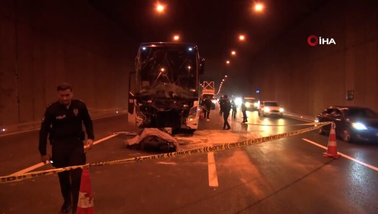 İstanbul’da kazalarıyla meşhur otoyolda tek teker yolculuk yaptı