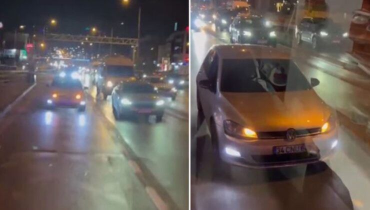 İstanbul’da otomobiliyle ambulansı sıkıştırdı