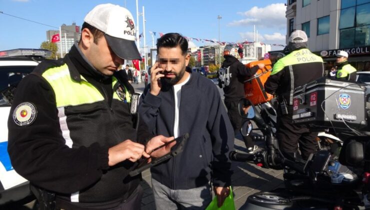 İstanbul’da yaya yolunu işgal eden sürücülere ceza