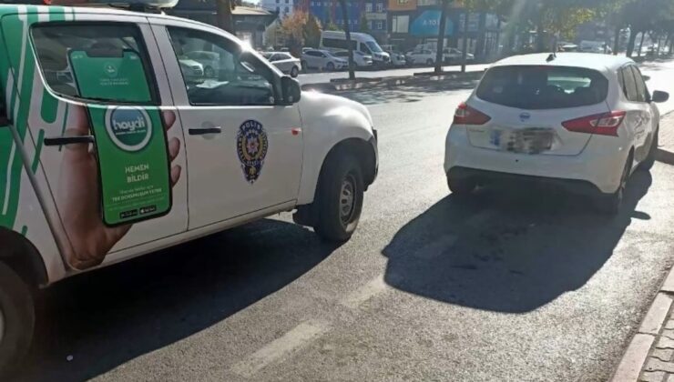 Kayseri’de otomobille köpek koşturan şahıs yakalandı