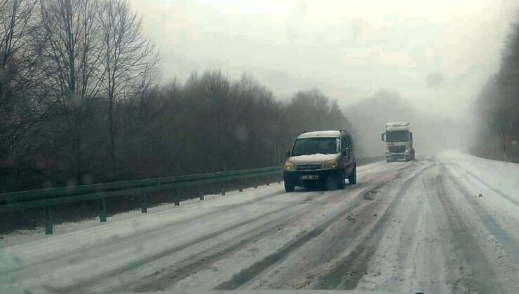 Kütahya’da kar yağışı