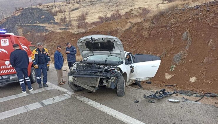 Malatya’da araç şarampole yuvarlandı: 6 yaralı