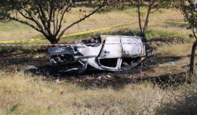 Malatya’da otomobil devrilip alev aldı: 2 ölü