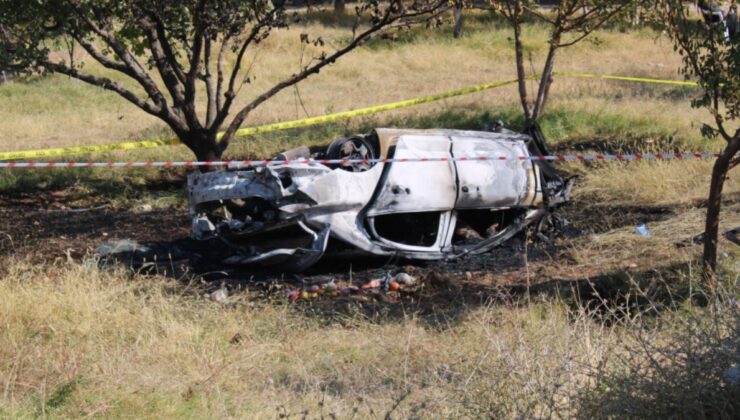 Malatya’da otomobil devrilip alev aldı: 2 ölü