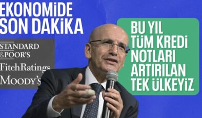 Mehmet Şimşek: 3 kurumca kredi notu 2 kademe artırılan tek ülkeyiz