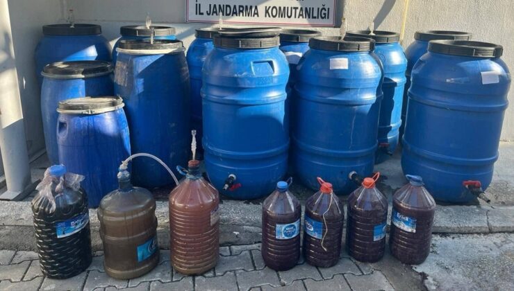 Mersin’de 3 ton 140 litre sahte içki ele geçirildi