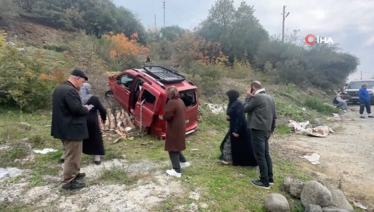 Samsun’da dedesinin aracını kaçıran ve polisten kaçan çocuk, şarampolden uçtu