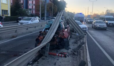 Tekirdağ’da trafik kazası: Burnu bile kanamadı