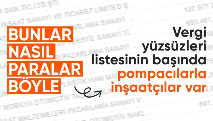 Vergi yüzsüzleri listesinde akaryakıt sektörü ilk sıralarda yer aldı