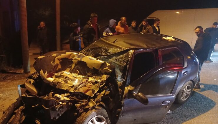 Zonguldak’ta kamyon ile çarpışan otomobilin sürücüsü öldü