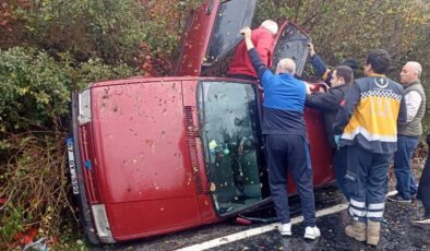 Zonguldak’ta otomobil kazası: 3 yaralı