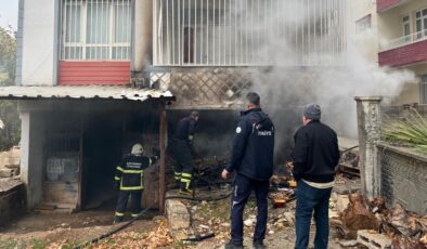 Adıyaman’da yanan klima motoru paniğe neden oldu