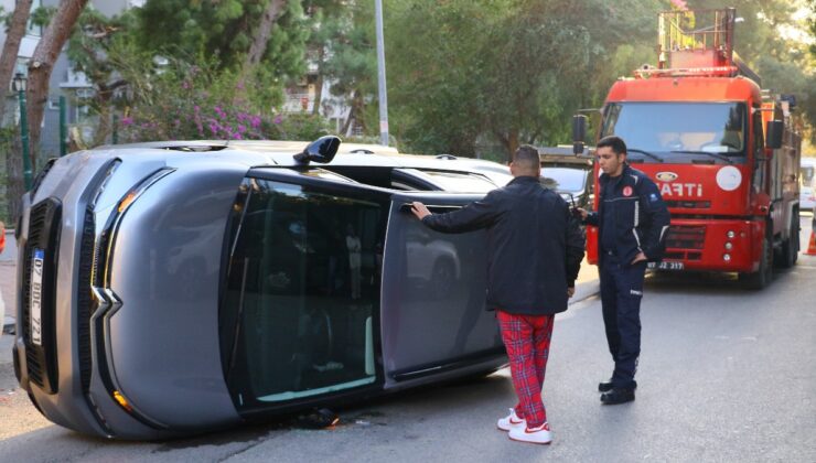 Antalya’da kaza yapan sürücü otomobili kullandığını inkar etti