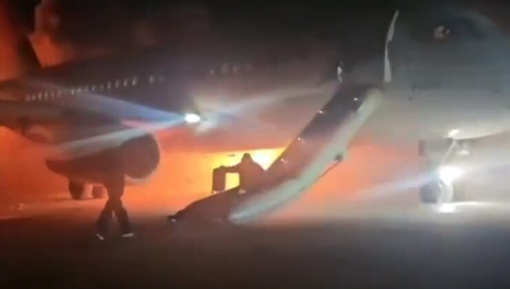 Antalya’da motoru yanan uçak sabıkalı çıktı