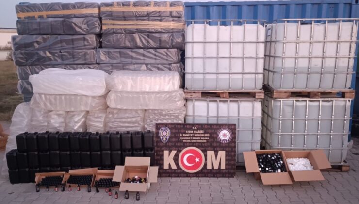 Aydın’da sahte içki operasyonu: 3 gözaltı