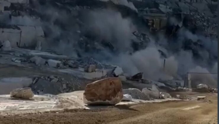 Balıkesir’de kullanılmayan mermer ocağında göçük