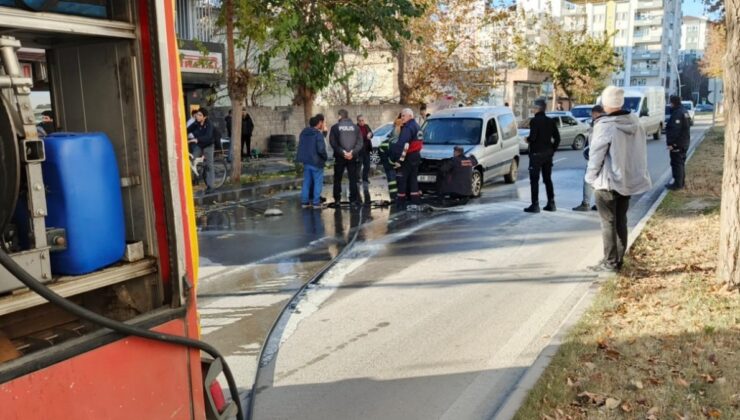 Batman’da seyir halindeki otomobilde yangın