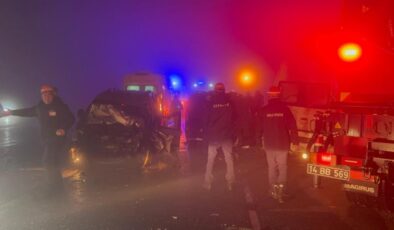 Bolu Dağı’nda sis kaynaklı zincirleme kaza: 6 yaralı