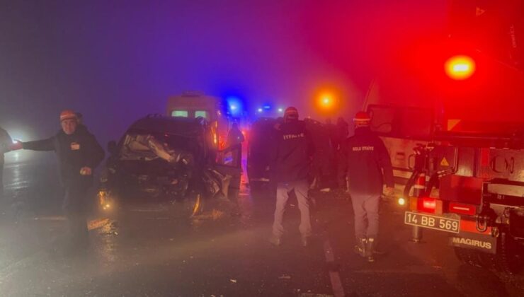 Bolu Dağı’nda sis kaynaklı zincirleme kaza: 6 yaralı