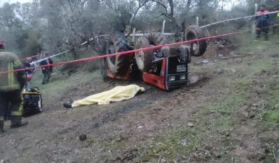 Bursa’da devrilen traktörün altında kalan yaşlı adam öldü