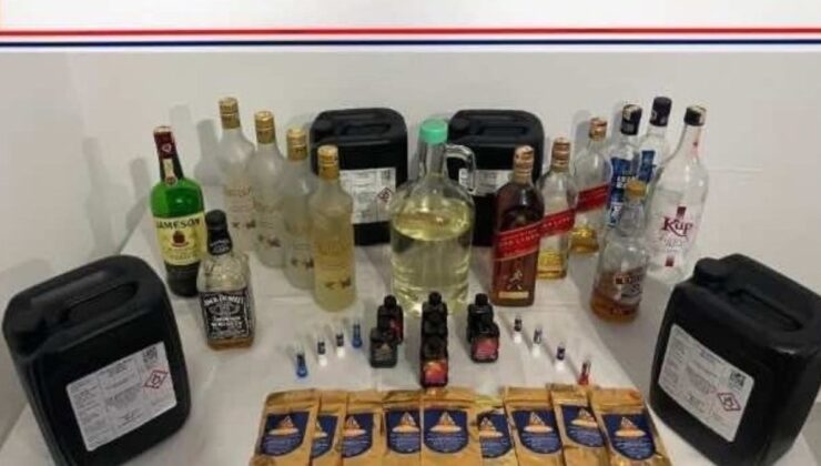 Denizli’de sahte içki operasyonu