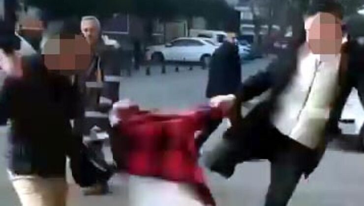 Düzce’de kız çocuğunu taciz ettiği iddia edilen taksiciyi dövdüler