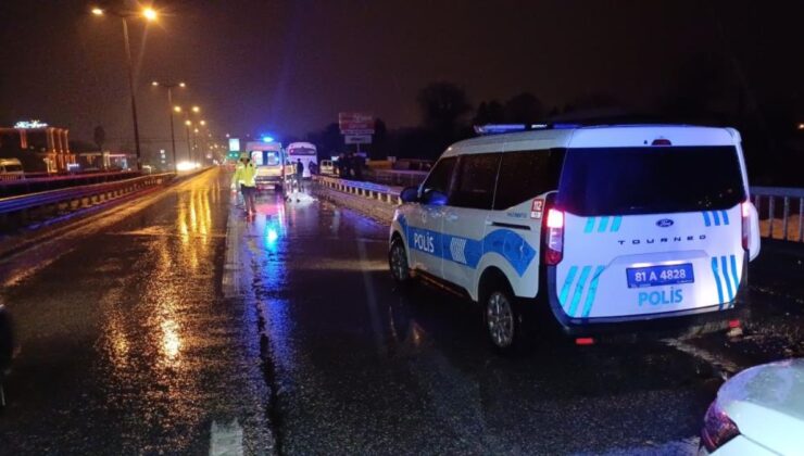 Düzce’de minibüsünün çarptığı yaya can verdi