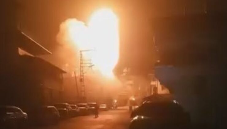 Hatay’da patlayan trafo korkuttu