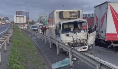 İstanbul TEM Otoyolu’nda zincirleme trafik kazası