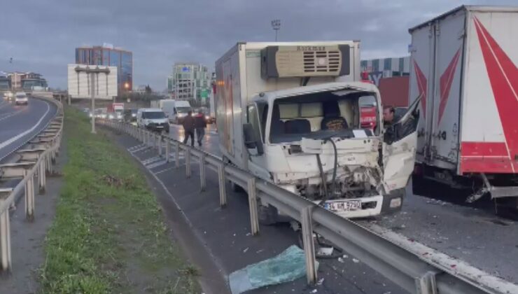 İstanbul TEM Otoyolu’nda zincirleme trafik kazası