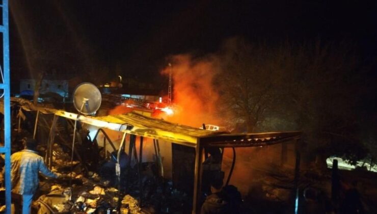 Kahramanmaraş’ta konteyner yangını