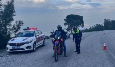 Manisa’da denetim: 7 motosiklet trafikten men edildi