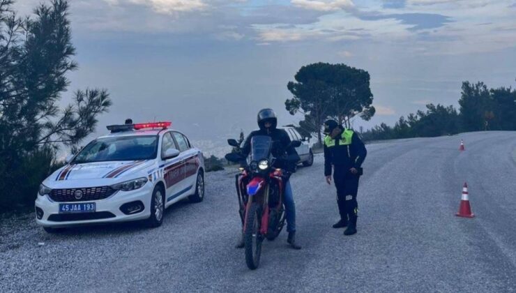 Manisa’da denetim: 7 motosiklet trafikten men edildi