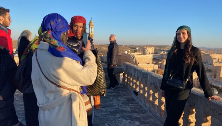 Mardin Midyat’ta turist yoğunluğu
