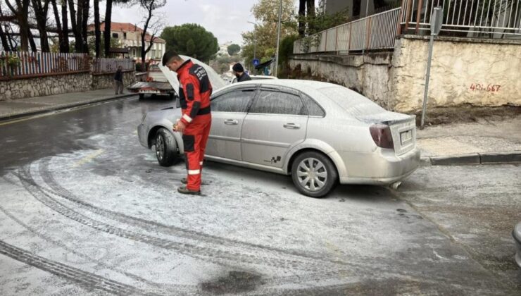 Muğla’da araç yangını korkttu